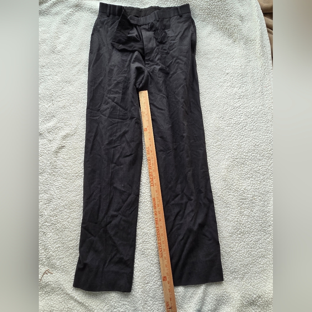 Brooks Brothers Wool Blend Classic Black Dress Pants